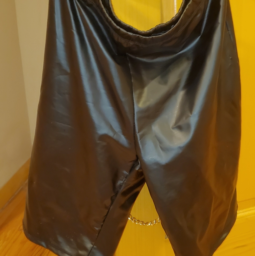 Pleather fashion shorts